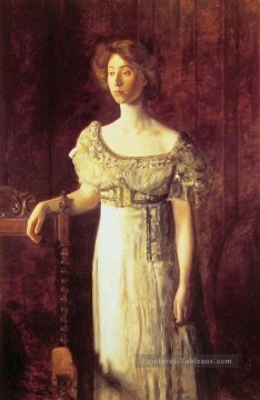  Mlle Tableaux - La robe à l’ancienne Portrait de Miss Helen Parker réalisme portraits Thomas Eakins